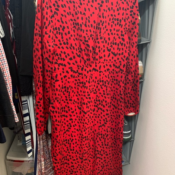 Red Patterned Dress - Picture 2 of 5